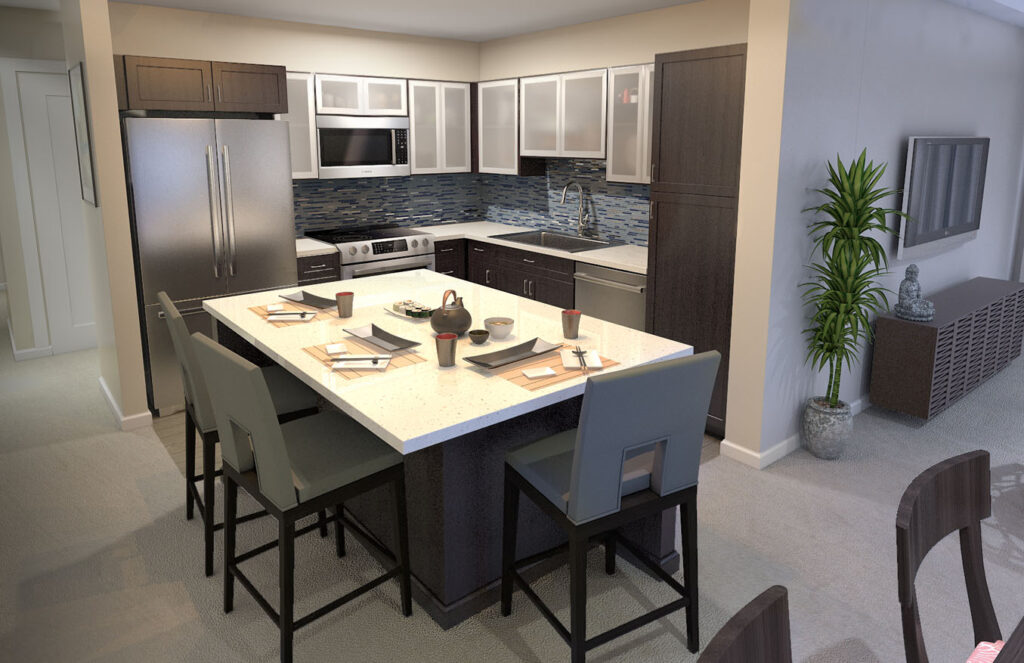 400_Keawe_-_Kitchen,_Floorplan_3B