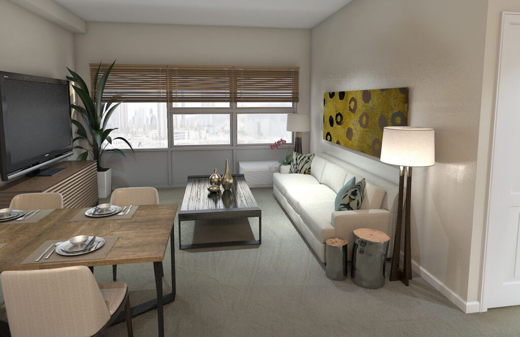 400_Keawe_-_Living_Area,_Floorplan_1A