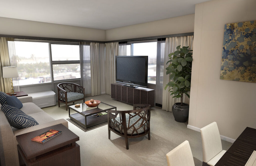 400_Keawe_-_Living_Area,_Floorplan_3A